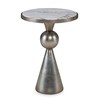 Minaret Accent Table - Satin Ant. Silver