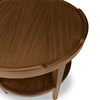 Crenellated Round End Table