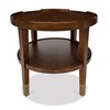 Crenellated Round End Table