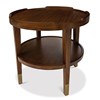 Crenellated Round End Table