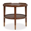 Crenellated Round End Table