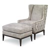 Claxton Wing Chair - Tufted Outside