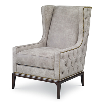 Claxton Wing Chair - Tufted Outside
