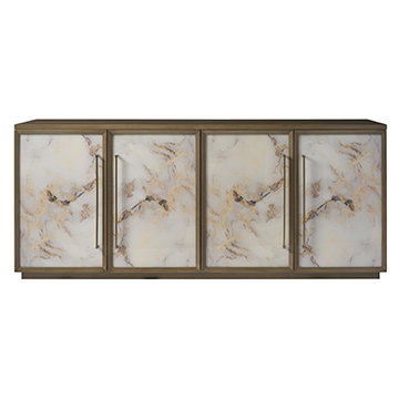 Hollis Multi-Use Cabinet - Glass Panels