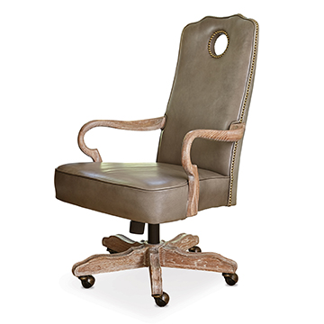 Queen Anne Desk Chair - Oak