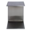 Petite C End Table - Satin Nickel