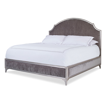 Bramble - Belgravia King Size Upholstered Bed w/ Rattan - 76552